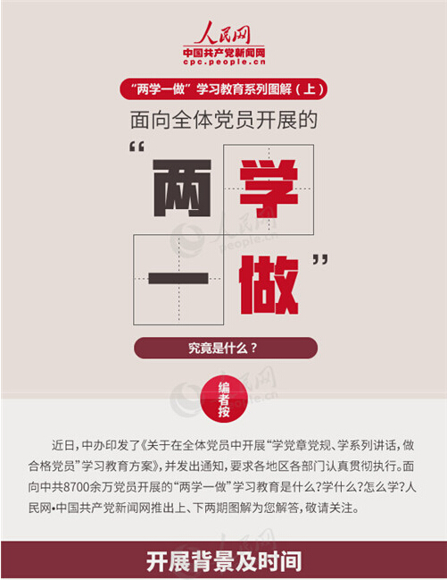 圖解：面向全體黨員開展的“兩學(xué)一做”究竟是什么？