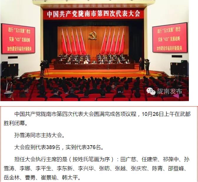 市第四次黨代會(huì)勝利閉幕！選出新一屆領(lǐng)導(dǎo)班子