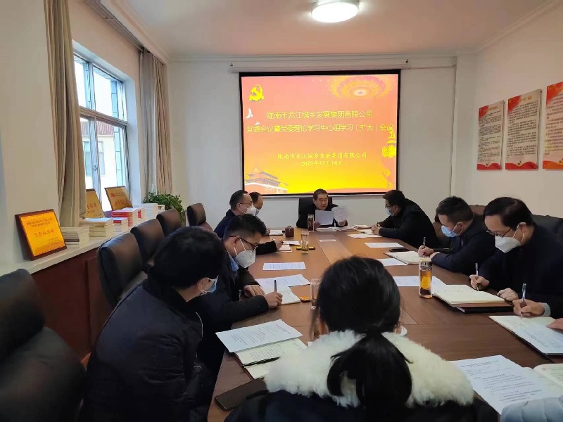市龍江集團(tuán)召開(kāi)黨委理論學(xué)習(xí)中心組學(xué)習(xí)(擴(kuò)大)會(huì)議
